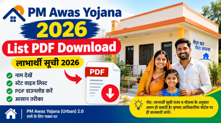 PM Awas Yojana 2026 List PDF Download